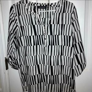 Ivanka Trump Black and White Blouse